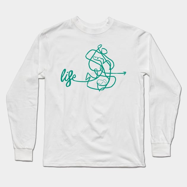 Life - green Long Sleeve T-Shirt by ninoladesign